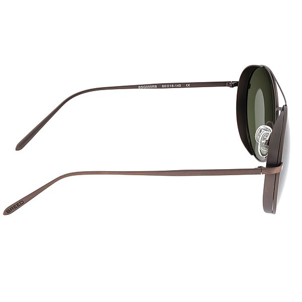 Breed Brown Barlow Titanium Polarized Sunglasses 