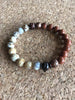 Dragon Agate and Goldstone Men's Bracelet