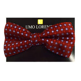 Red and Blue Geometric Bow Tie