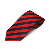 Red and Navy Blue Stripe Tie